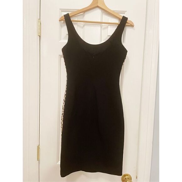 Diane Von Furstenberg Arianna Leopard Caramel New Pearl Black Dress $398 - Picture 5 of 10
